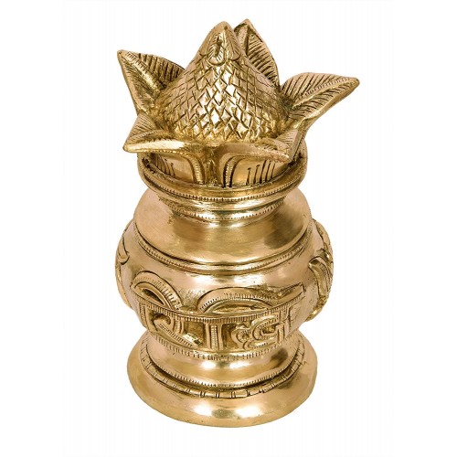Brass Kalash for Puja Temple Home Decora...