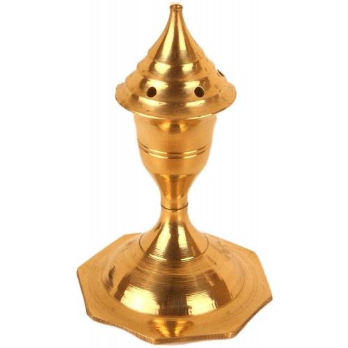 Brass Agarbatti Stand Small Golden