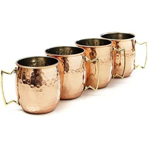 Hammered Moscow Mule Solid Copper Mug /...