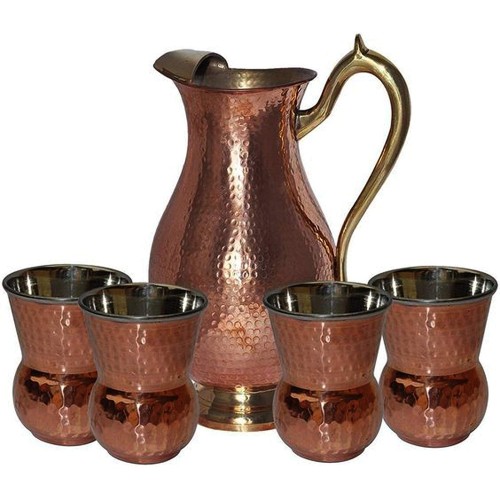Indian Copper Drink Ware Set of 1 Mugal ...