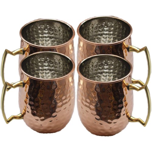 Pure Copper Moscow Mule Mugs Cups with N...