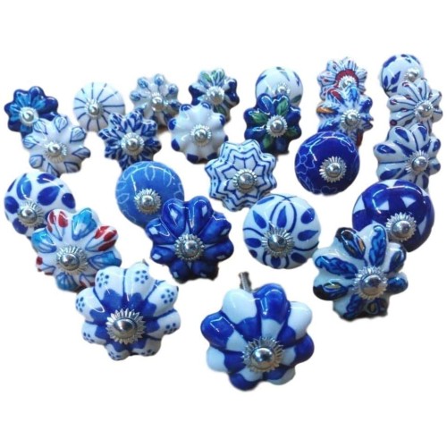 Set of 25 Assorted Ceramic Knobs Hand Pa...