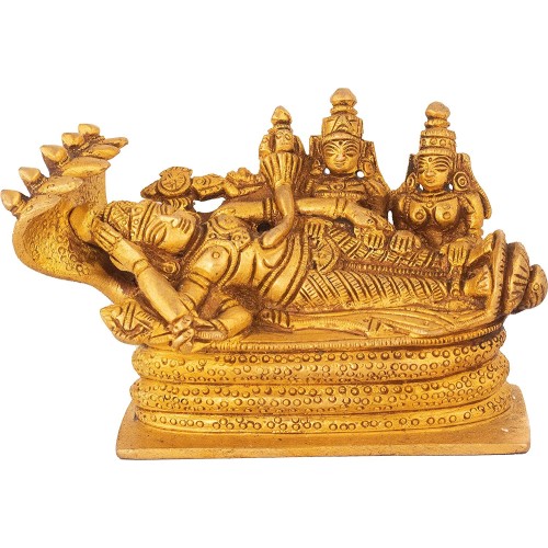 Sheshashayi Vishnu Brass Statue