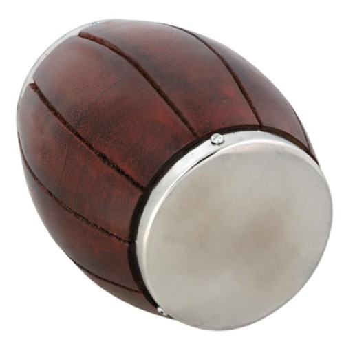 India Wooden Barrel Money Bank Indian Handcrafted Coin Box Piggy Money Bank With Metal Cap Big Size