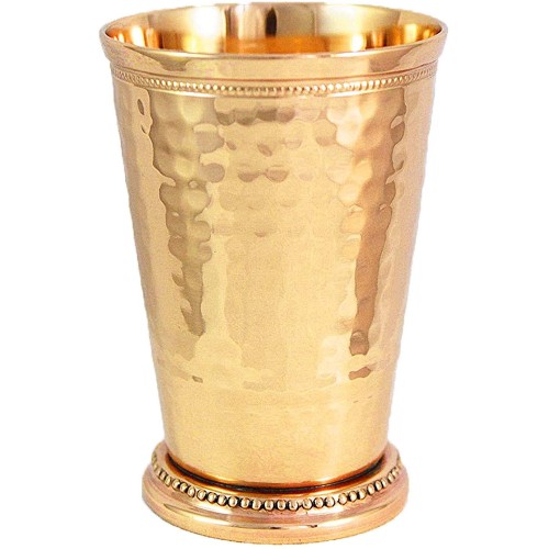 Brass Mint Julep Cup Beautyfully Handcrfted Glass with Antique Finished 