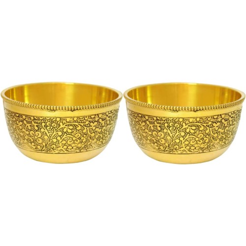Brass Bowl, Serving Indian Food, soup, c...
