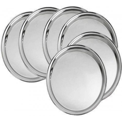 Round Dinner Plate,Mess Plate Set of 6 P...