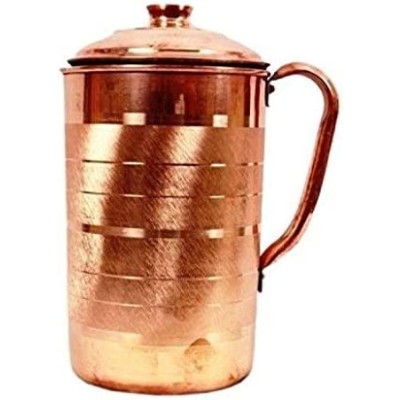Hand Made Luxury Finished Pitchers Pure Copper Jug Capacity 50 Fluid Ounce Aprox
