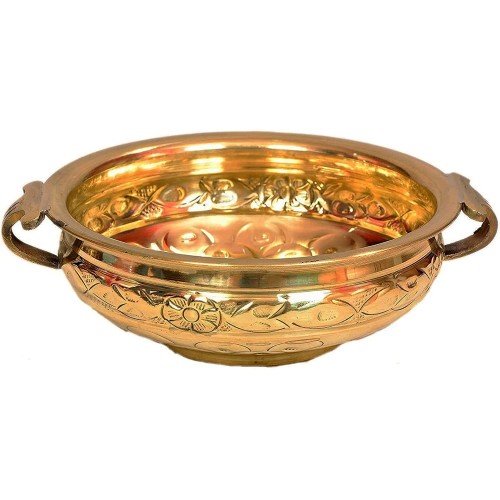 Decorative brass urli for home and offic...