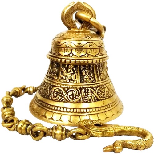Temple Hanging Bell Rare Collection Bras...