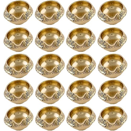 Pack of 50 Handmade Indian Puja Brass Oi...