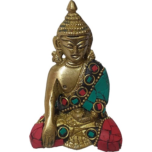 Brass Gautam Buddha Sitting Idol Statue ...